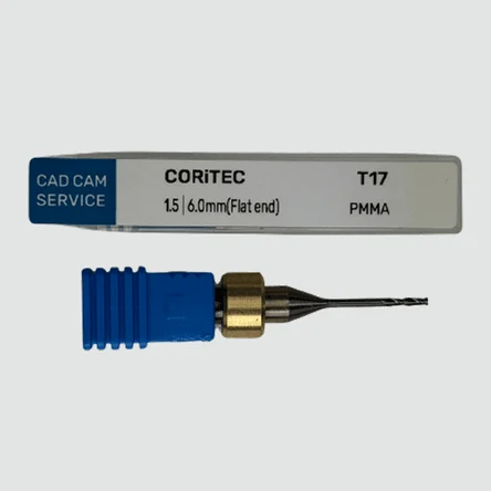 Фреза T17 для CORiTEC - 1.5 мм, 6.0 мм цанга (Flat end) PMMA - CAD/CAM-СЕРВИС