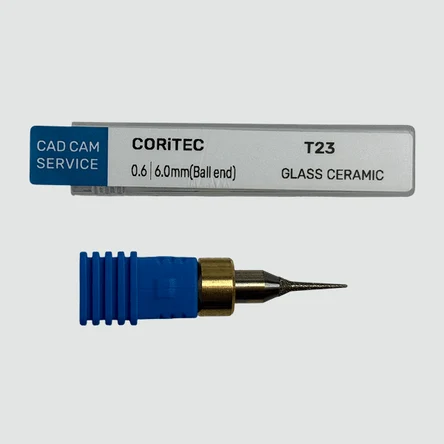 Фреза T23 для CORiTEC - 0.6 мм, 6.0 мм цанга (Ball end) Glass Ceramic - CAD/CAM-СЕРВИС