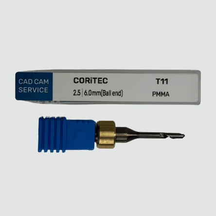 Фреза Т11 для CORiTEC - 2.5 мм, 6.0 мм цанга (Ball end) PMMA - CAD/CAM-СЕРВИС