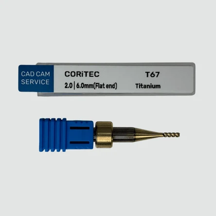 Фреза T67 для CORiTEC - 2.0 мм, 6.0 мм цанга (Flat end) Ti/CoCr - CAD/CAM-СЕРВИС